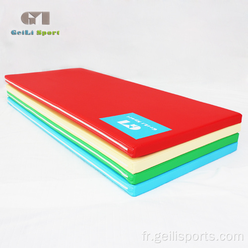 Tapis de protection d&#39;équipement de gymnastique pliable en PU pour salle de sport